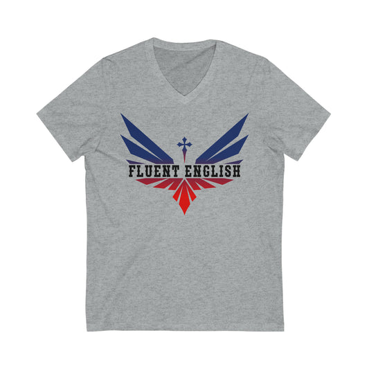 V is V neck in Patriot Color with Black Lettering  MULTI SHIRT COLOR CHOICES