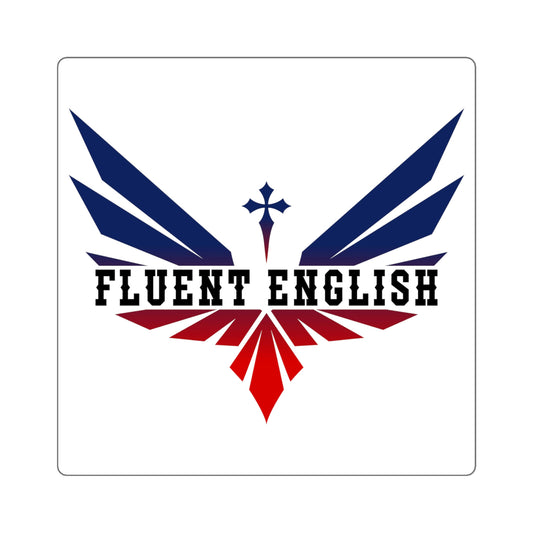FLUENT ENGLISH STICKERS IN MULTIPLY SIZES